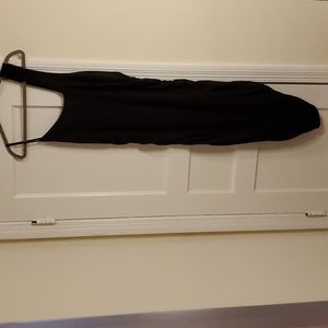 Black, sleeveless, 3x, ruched sides,  Polyester, Spandex